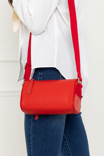 Carraig Donn Leather Cross Body in Red