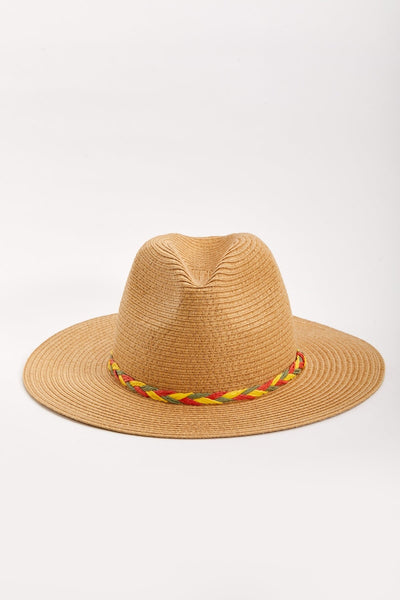 Carraig Donn Straw Hat With Multi Trim