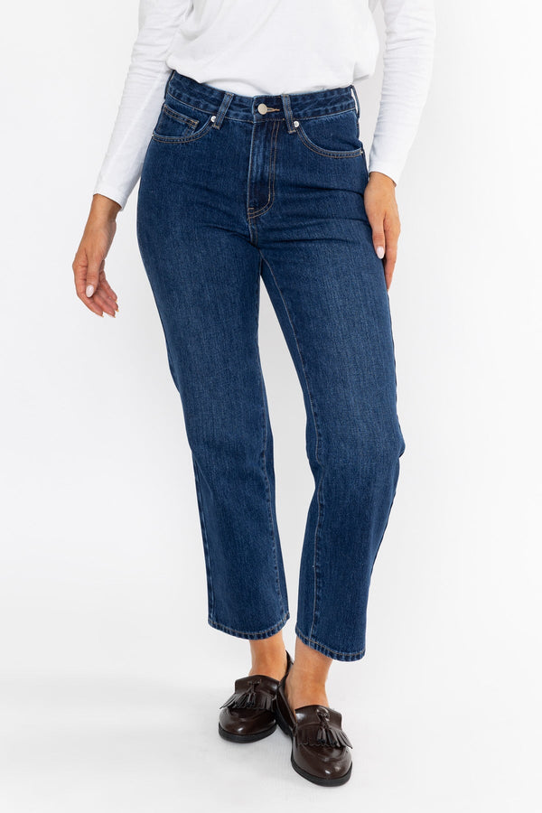Carraig Donn 100% Cotton Straight Leg Jean Indigo