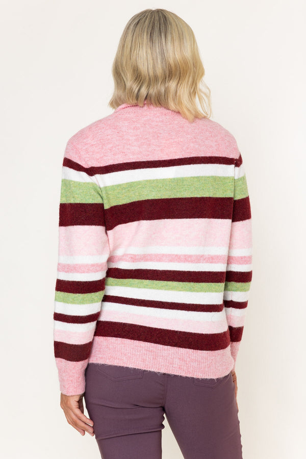 Carraig Donn 26Aw Roll Neck Stripe Sweater