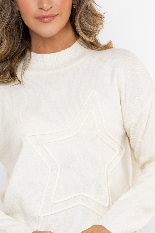 Carraig Donn 26Aw Star Detail Longline Knit