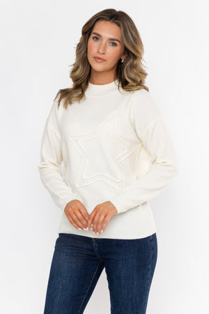Carraig Donn 26Aw Star Detail Longline Knit