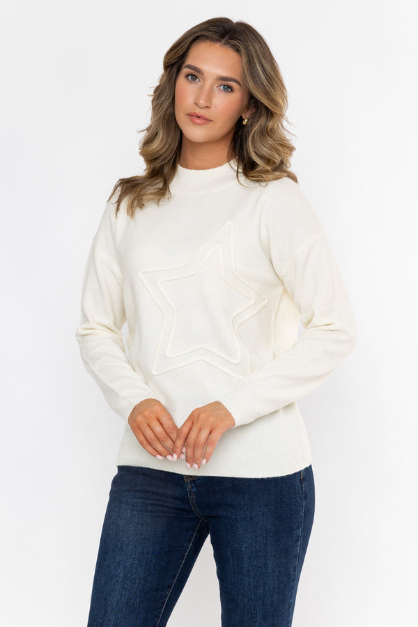 Carraig Donn 26Aw Star Detail Longline Knit