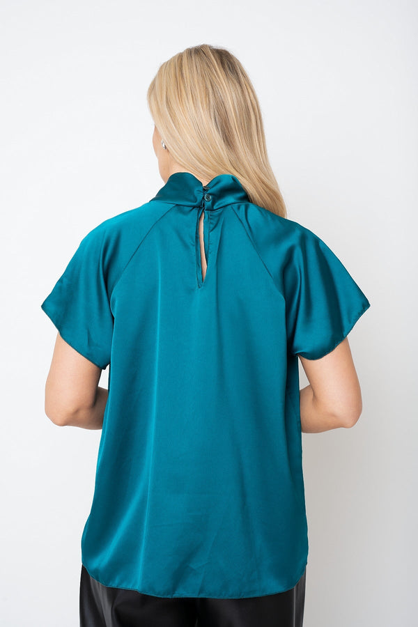Carraig Donn 26Aw Twist Neck Sateen Top