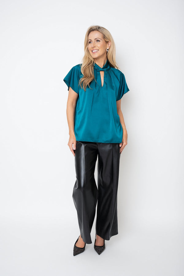 Carraig Donn 26Aw Twist Neck Sateen Top