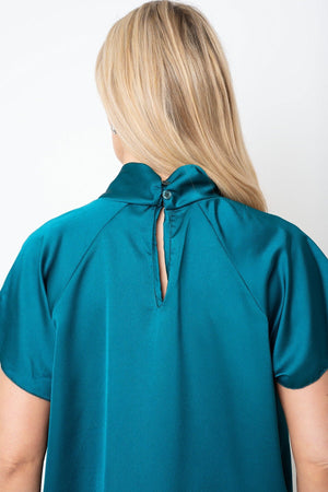 Carraig Donn 26Aw Twist Neck Sateen Top