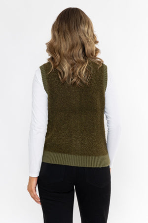 Carraig Donn 26Aw Wool Blend Boucle Sleevless Vest