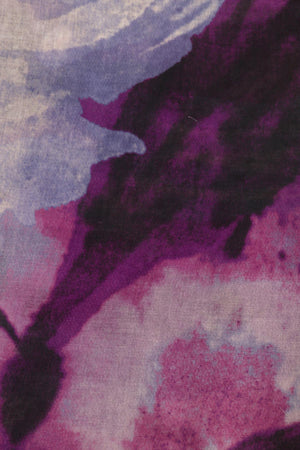 Purple Watercolour Print Scarf