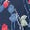 Children's clothing with colorful patterns on a blue background