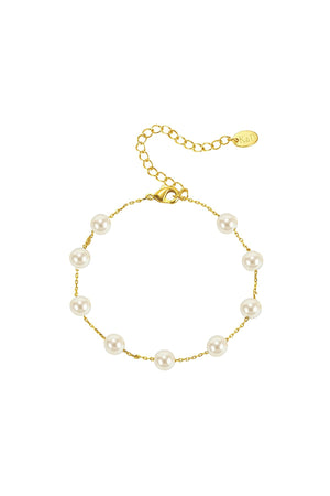 Carraig Donn Amora Gold Pearl Bracelet
