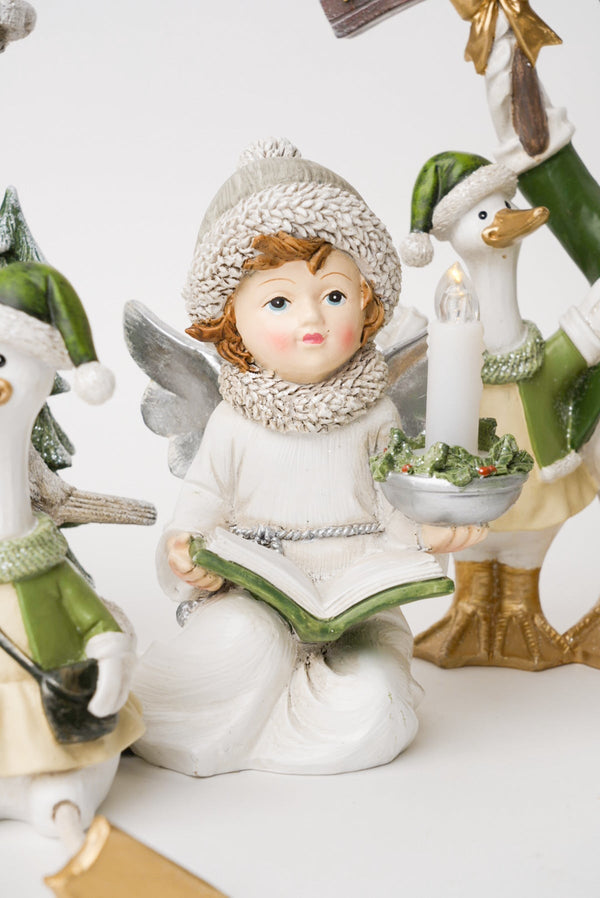 Carraig Donn Angel Sitting Light Up Christmas Decoration