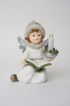 Carraig Donn Angel Sitting Light Up Christmas Decoration