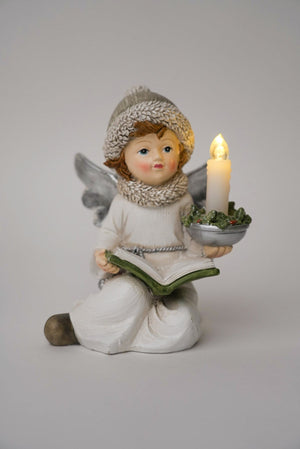 Carraig Donn Angel Sitting Light Up Christmas Decoration