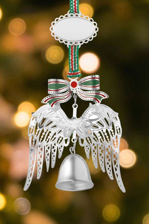Carraig Donn Angel Wings With Bell Christmas Decoration