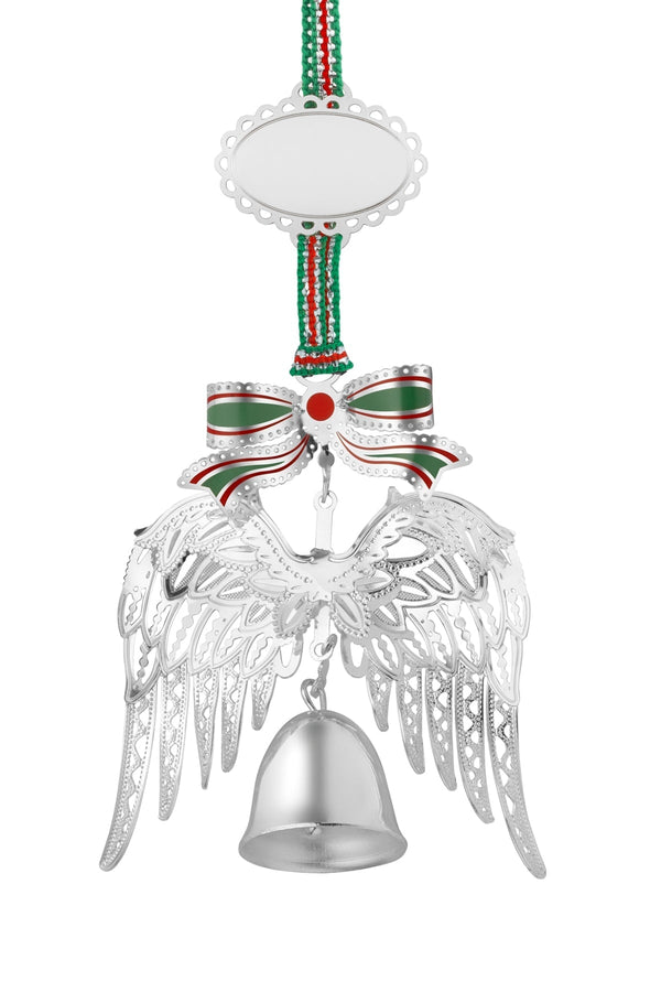 Carraig Donn Angel Wings With Bell Christmas Decoration