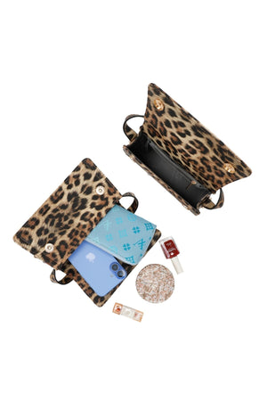 Carraig Donn Animal Print Top Handle Bag