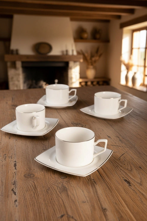 Apollo Cup & Saucer Set Of 4