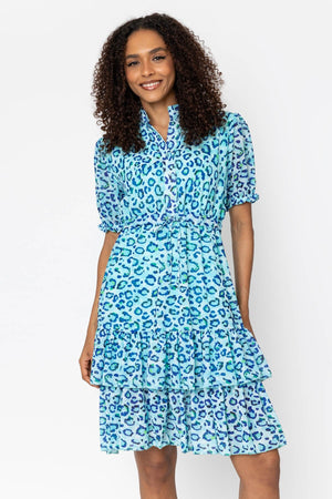 Carraig Donn Aqua Blue Katy Knee Length Dress