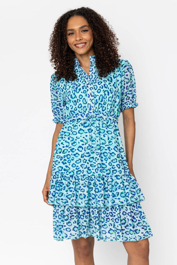 Carraig Donn Aqua Blue Katy Knee Length Dress