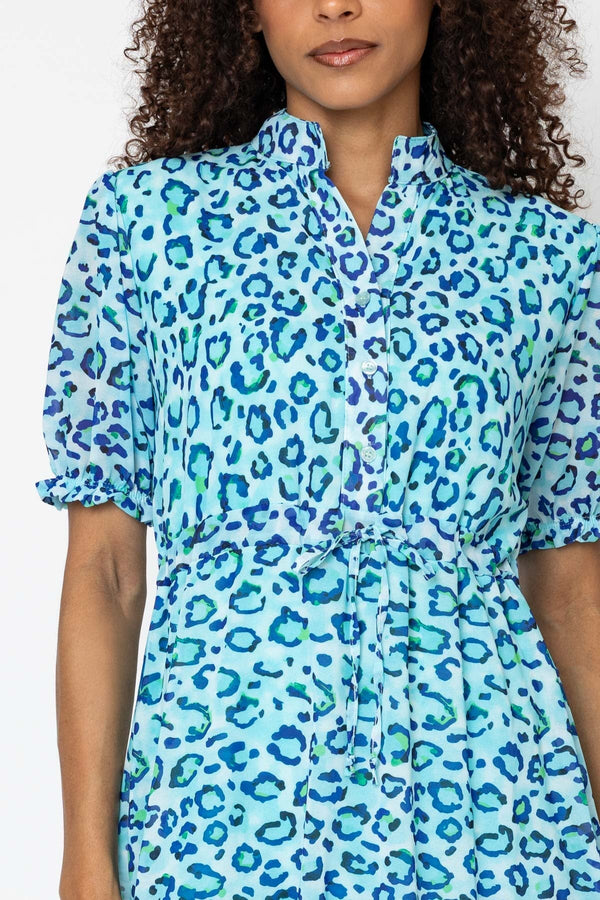 Carraig Donn Aqua Blue Katy Knee Length Dress