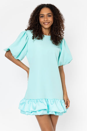 Carraig Donn Aqua Blue Sadhbh Mini Dress