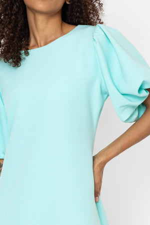 Carraig Donn Aqua Blue Sadhbh Mini Dress