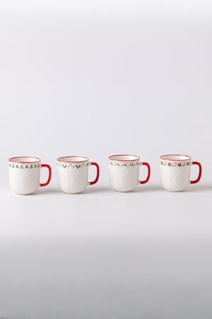 Carraig Donn Aran Festive Mug Set Of 4