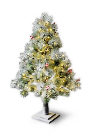 Carraig Donn Artificial Fir 100cm Christmas Tree With LED Lights
