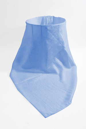 Carraig Donn Baby Blue Silk Touch Floral Embossed Scarf