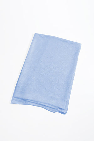 Carraig Donn Baby Blue Silk Touch Floral Embossed Scarf