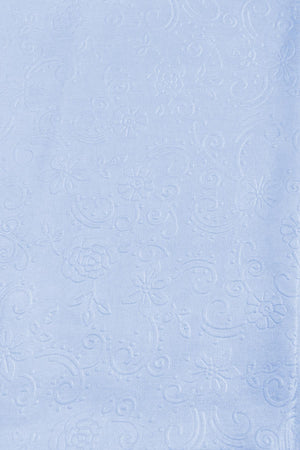 Carraig Donn Baby Blue Silk Touch Floral Embossed Scarf