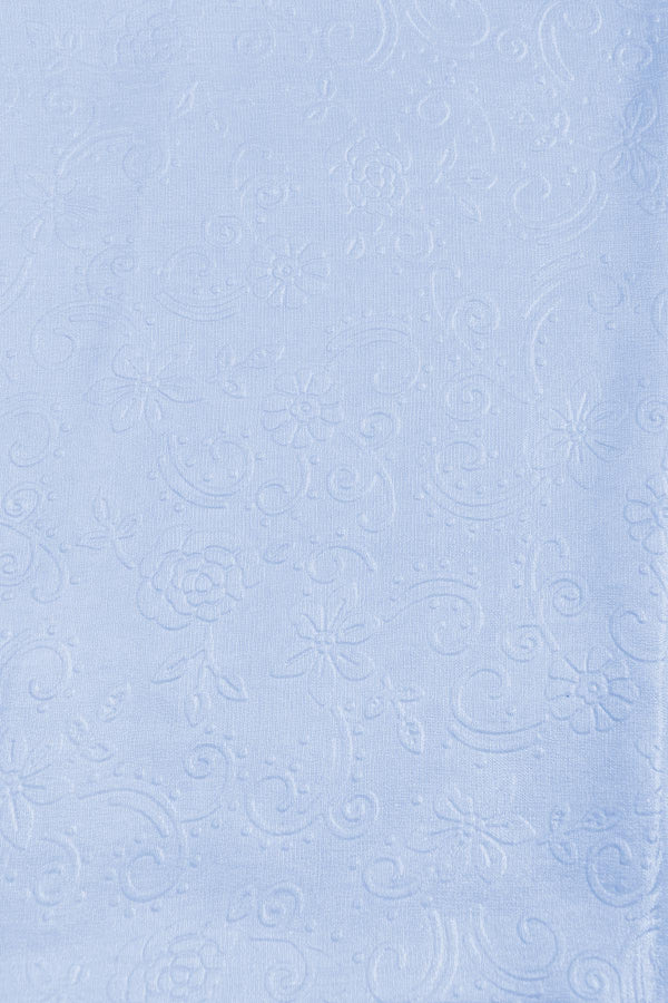 Carraig Donn Baby Blue Silk Touch Floral Embossed Scarf