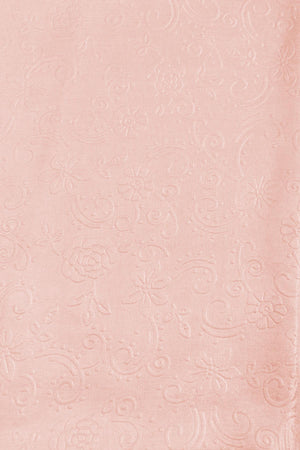 Carraig Donn Baby Pink Silk Touch Floral Embossed Scarf