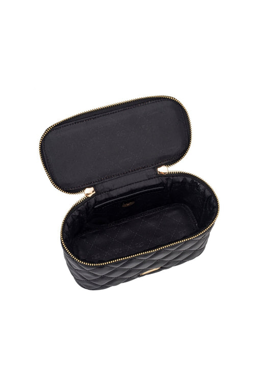 Carraig Donn Back Faux Leather Quilted Vanity Case Crossbody Bag
