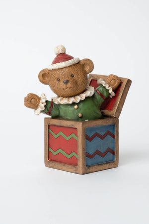 Carraig Donn Bear Jack In The Box Christmas Decoration