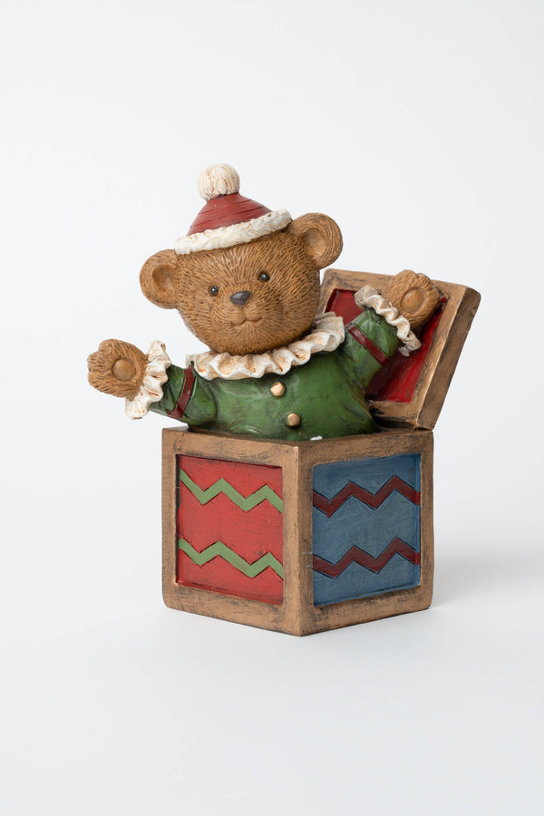 Carraig Donn Bear Jack In The Box Christmas Decoration