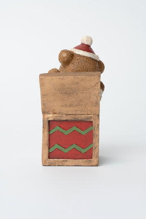 Carraig Donn Bear Jack In The Box Christmas Decoration