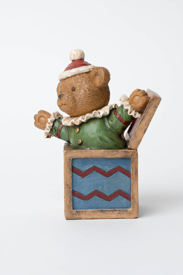 Carraig Donn Bear Jack In The Box Christmas Decoration