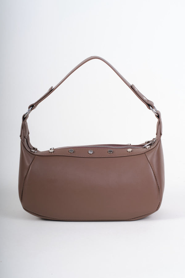 Carraig Donn Beige Faux Leather Stud Detail Shoulder Bag