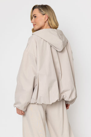 Carraig Donn Beige Hooded Zip Jacket