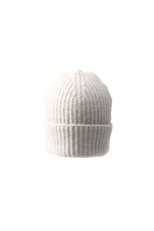 Carraig Donn Beige Knit Ribbed Beanie Hat