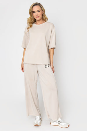 Carraig Donn Beige Soft Touch Short Sleeve Top