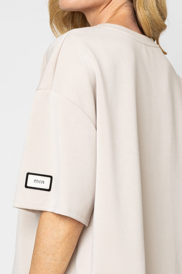 Carraig Donn Beige Soft Touch Short Sleeve Top