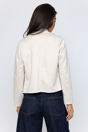Carraig Donn Beige Suede Cover Up Jacket
