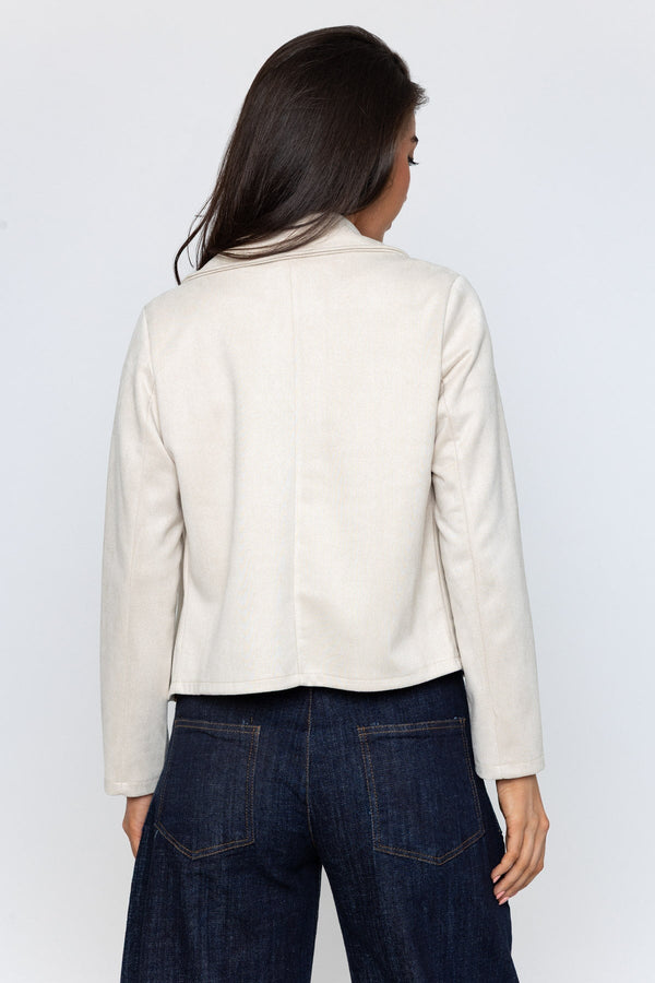 Carraig Donn Beige Suede Cover Up Jacket