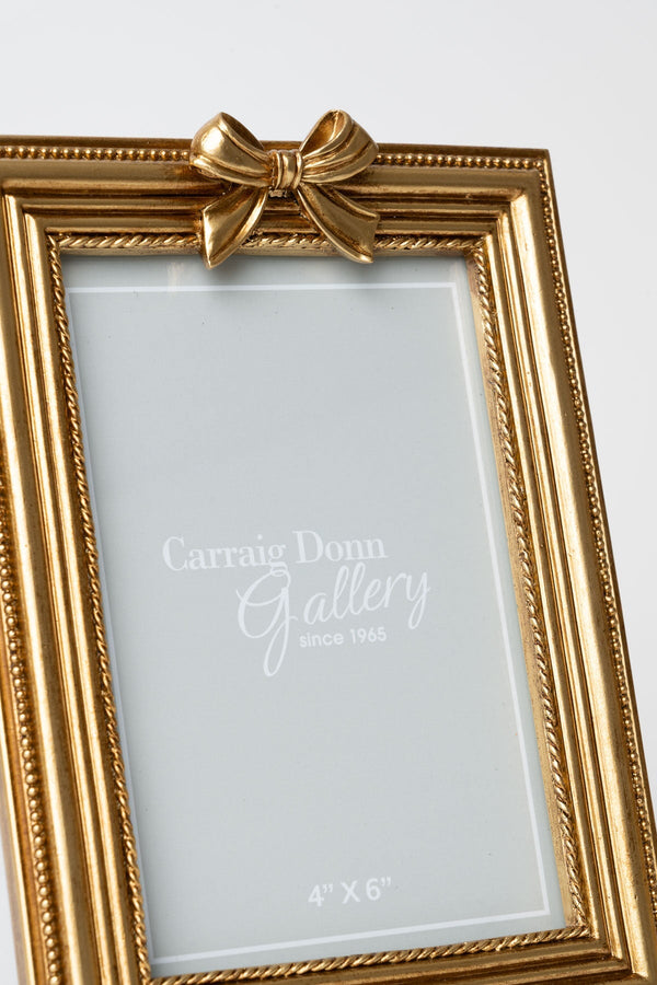 Carraig Donn Bella Bow Gold 4x6 Photo Frame