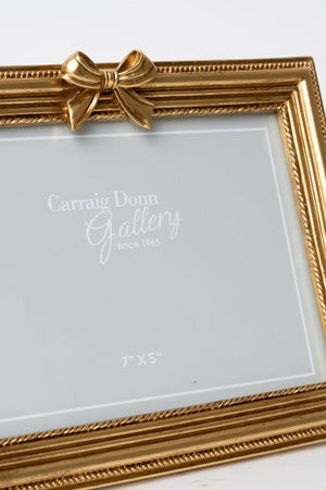 Carraig Donn Bella Bow Gold 7x5 Photo Frame