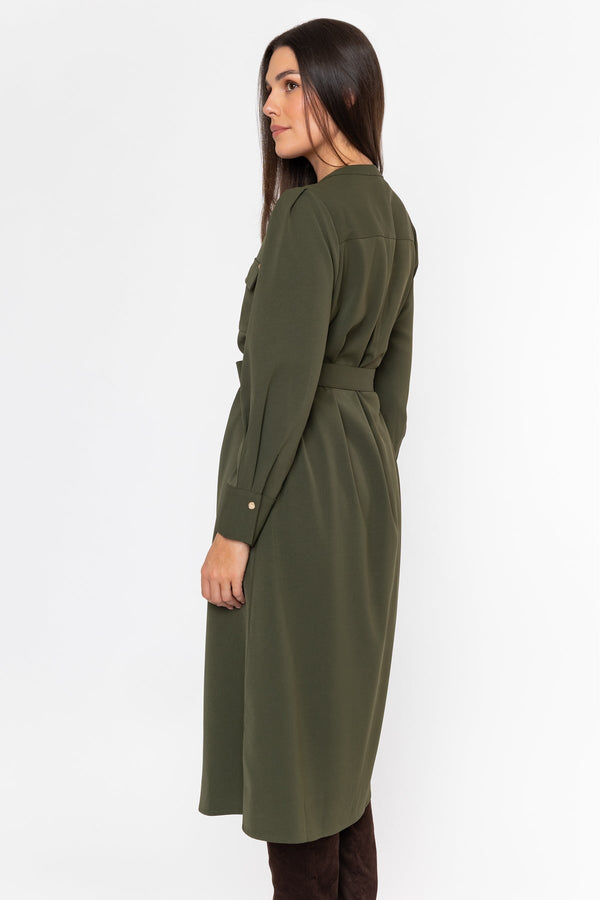 Carraig Donn Belted Long Sleeve Dress