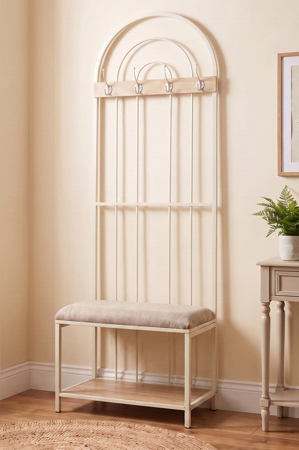 Carraig Donn Betty Cream Iron H180cm Hall Stand