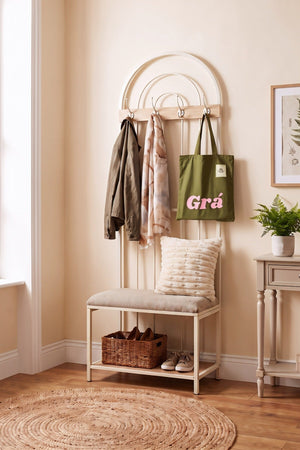Carraig Donn Betty Cream Iron H180cm Hall Stand